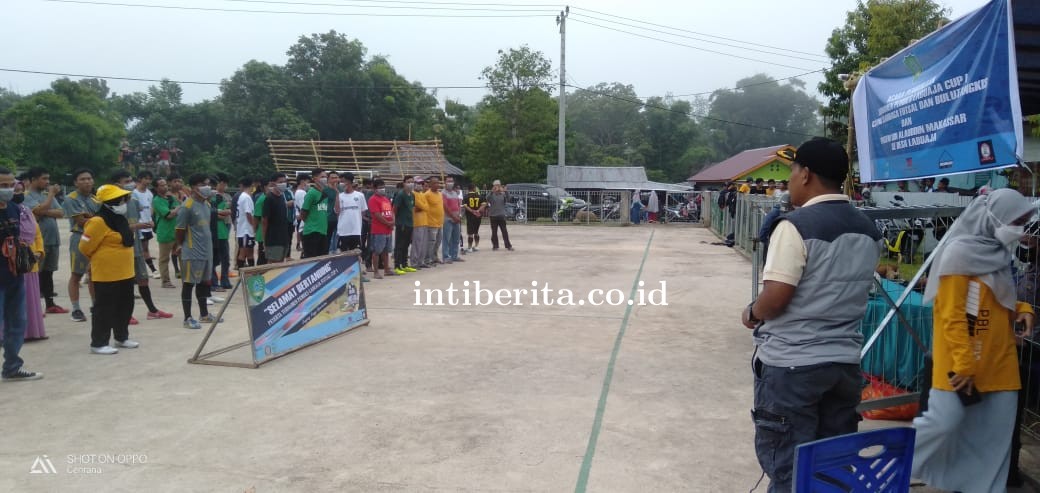 Desa Labuaja Maros Miliki Gedung Olahraga dan Lapangan Futsal