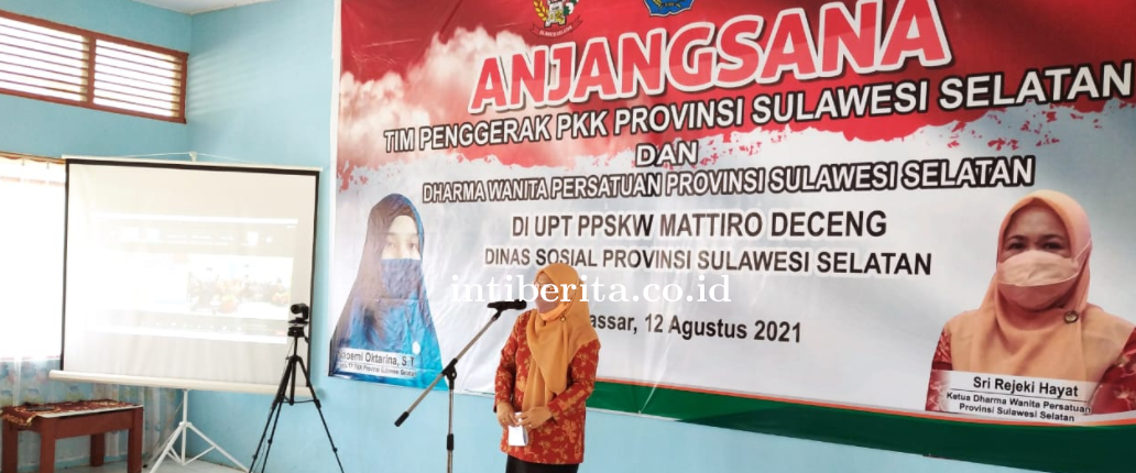 PKK Dan DWP Prov Sulsel Melaksanakan Kegiatan Anjangsana di Upt PPSKW Mattirodeceng